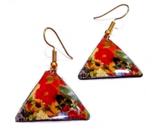 FLORAL - Contemporary Women Earrings Jewelry Hook Drop Dangle Fashion Gift N47